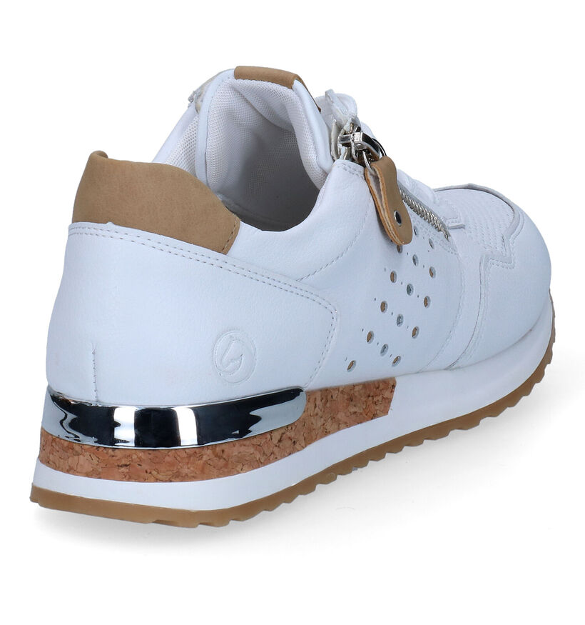 Remonte Witte Sneakers voor dames (320257) - geschikt voor steunzolen