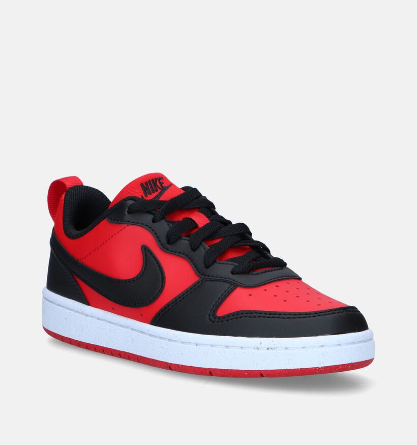 Nike Court Borough Low 2 GS Zwarte Sneakers voor jongens, meisjes (334916)