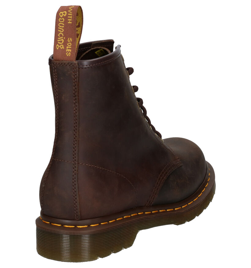 Dr. Martens Boots à lacets en Brun foncé en cuir (292455)