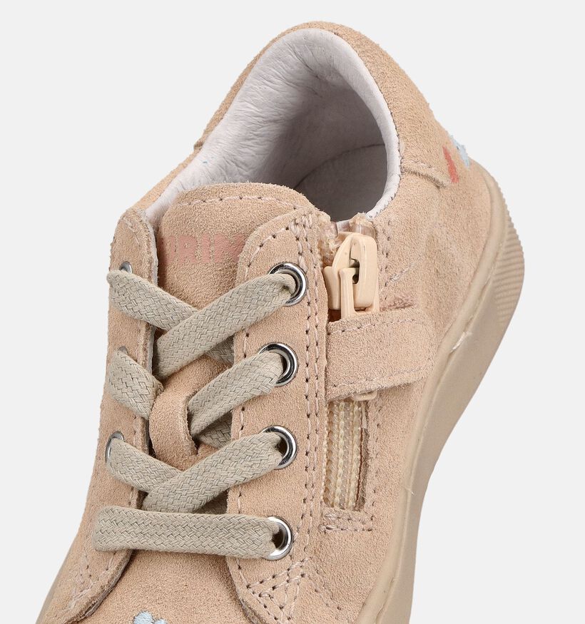 Naturino Heart Embroidery Baskets en Beige pour filles (371604) - pour semelles orthop&eacute;diques