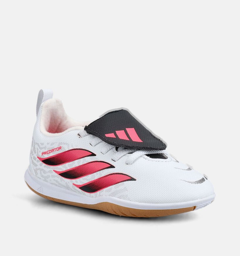 adidas Predator Club Chaussures de foot en Blanc pour gar&ccedil;ons, filles (375555)