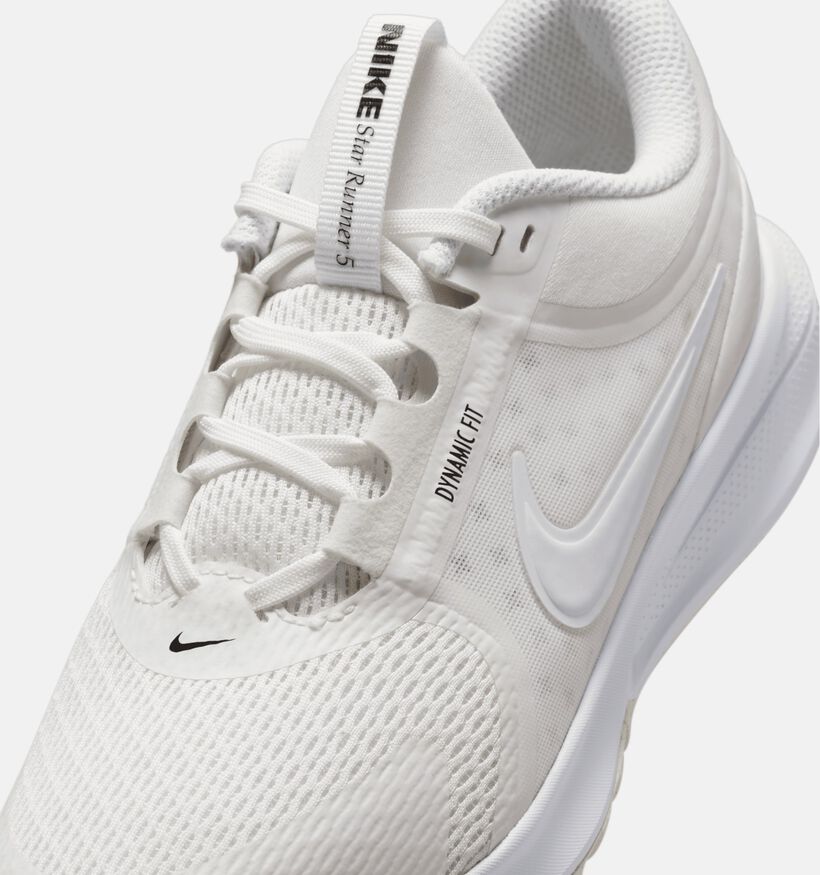Nike Star Runner Baskets basses en Blanc pour filles, garçons (359870) - pour semelles orthopédiques