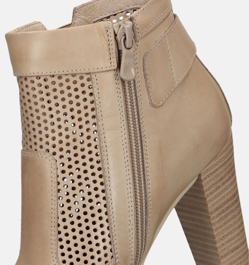 NeroGiardini Taupe Enkellaarzen voor dames (339522)