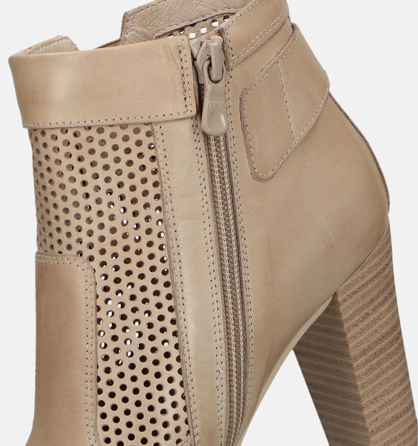 NeroGiardini Bottines à talons en Taupe pour femmes (339522)