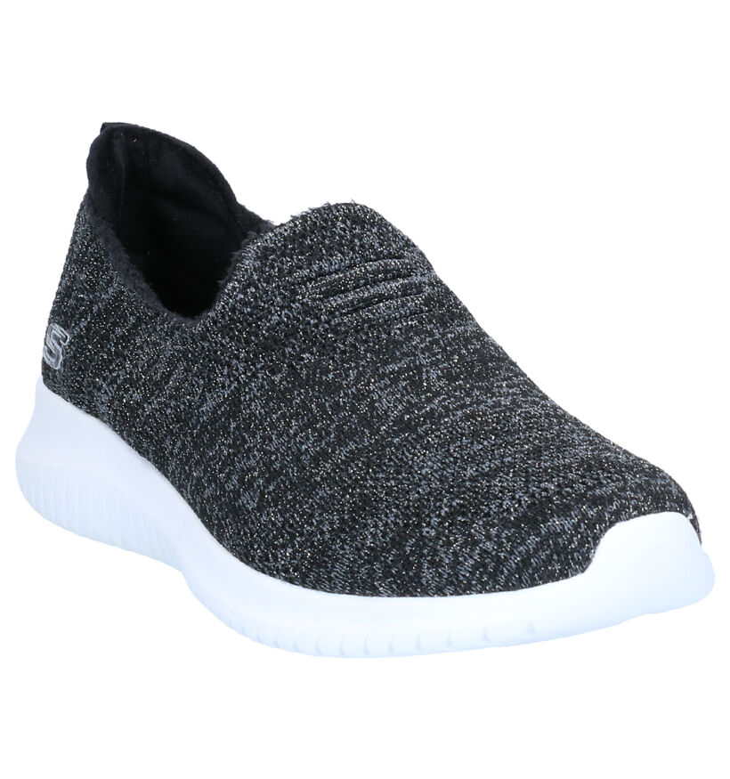 Skechers Baskets slip-on en Noir en textile (264481)