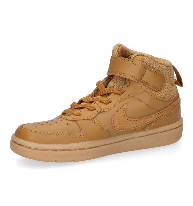 Nike Court Borough Mid 2 Baskets en Blanc pour filles, garçons (341569) - pour semelles orthopédiques