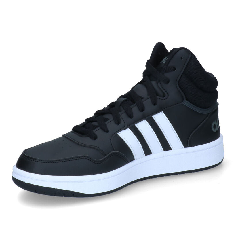 adidas Hoops 3.0 Mid Zwarte Sneakers voor heren (326291)