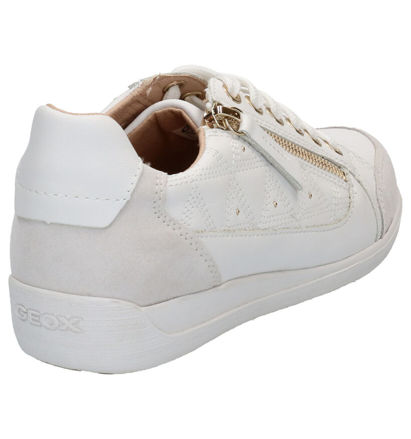 Geox Myria Chaussures à Lacets en Blanc en cuir (266837)