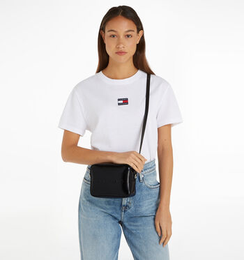 Tommy Hilfiger Sacs port&eacute; crois&eacute; Noir/Beige