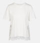 Vila Vigdis Witte T-shirt met Kant voor dames (382049)