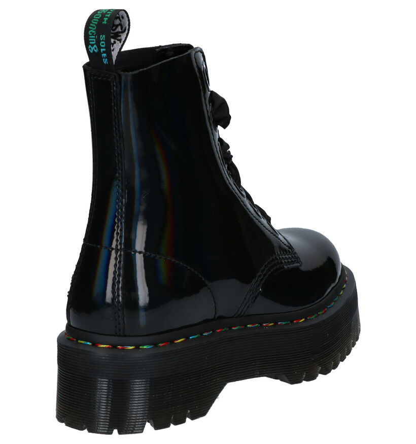 Dr. Martens Molly Zwarte Boots in kunstleer (253422)