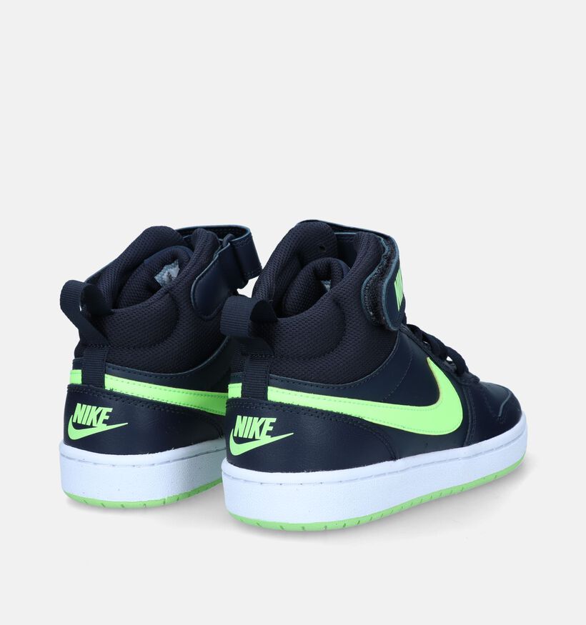 Nike Court Borough MID 2 GS Witte Sneakers voor jongens, meisjes (347940)