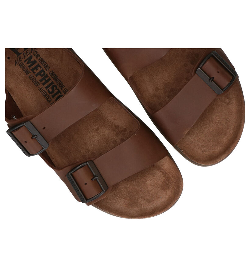 Mephisto Nardo Scratch Sandales en Brun en cuir (287408)