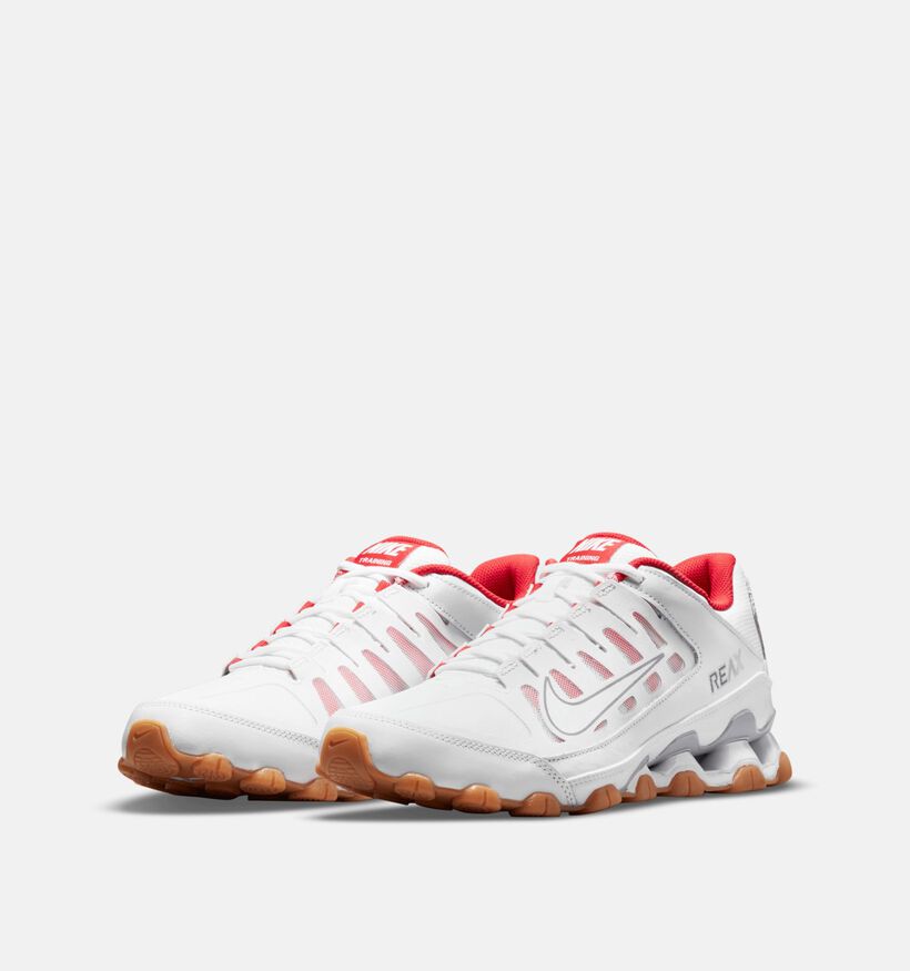 Nike Reax 8 TR Baskets basses en Blanc pour hommes (355869) - pour semelles orthopédiques