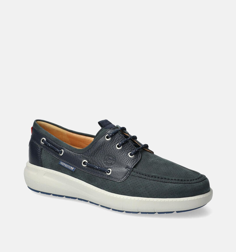 Mephisto Jozio Nomad Veterschoenen Donkerblauw voor heren (355184) - geschikt voor steunzolen