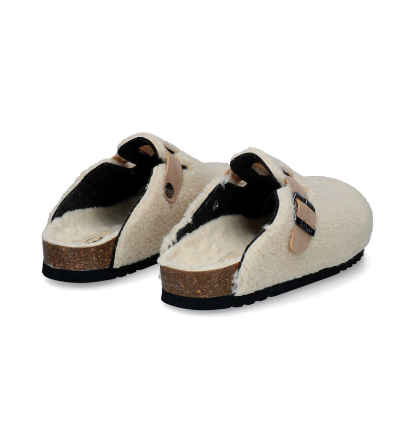 Scholl Whistler Pantoufles en Beige en simili cuir (317780)