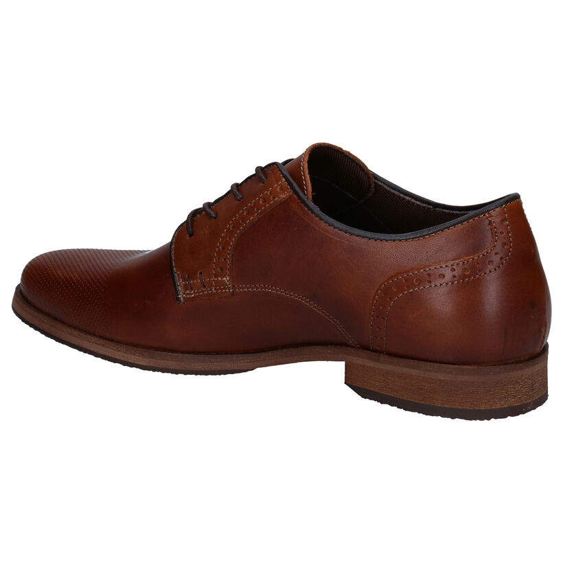 Bullboxer Cognac Geklede Veterschoenen in leer (281296)