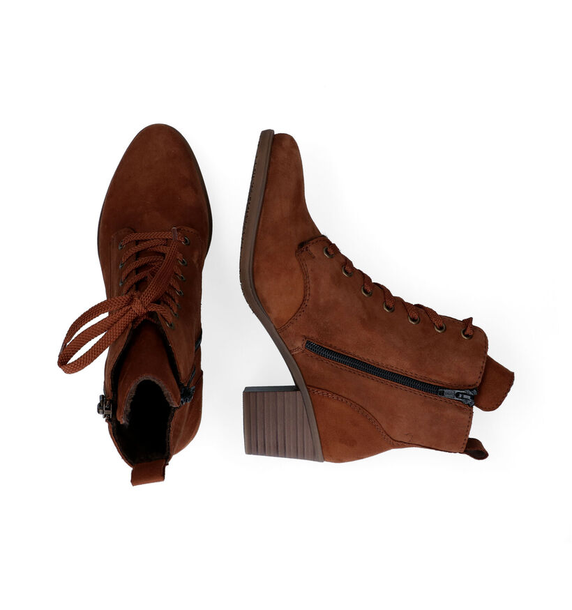 Rieker Zwarte Enkellaarzen in nubuck (315932)