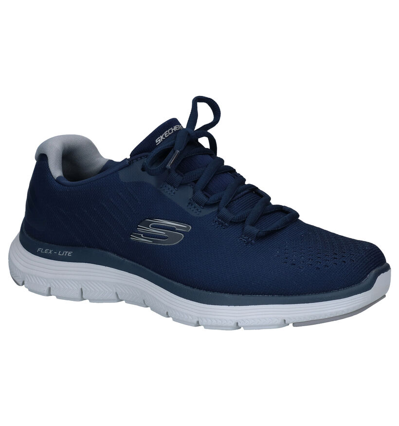 Skechers Flex Advantage Baskets en Bleu en textile (293904)