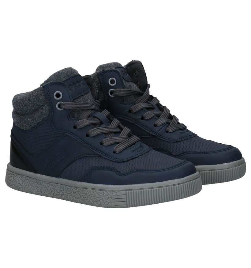 Sprox Blauwe Hoge Schoenen in kunstleer (291376)