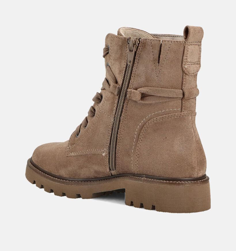 Jana Boots à lacets en Beige pour femmes (362906) - pour semelles orthopédiques
