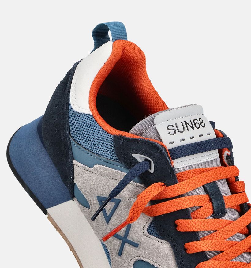 Sun68 Chaussures plates en Bleu pour hommes (361804) - pour semelles orthopédiques