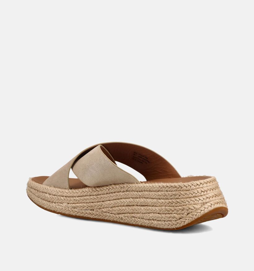 FitFlop Shimmersuede Gouden Slippers met Sleehak voor dames (368645)