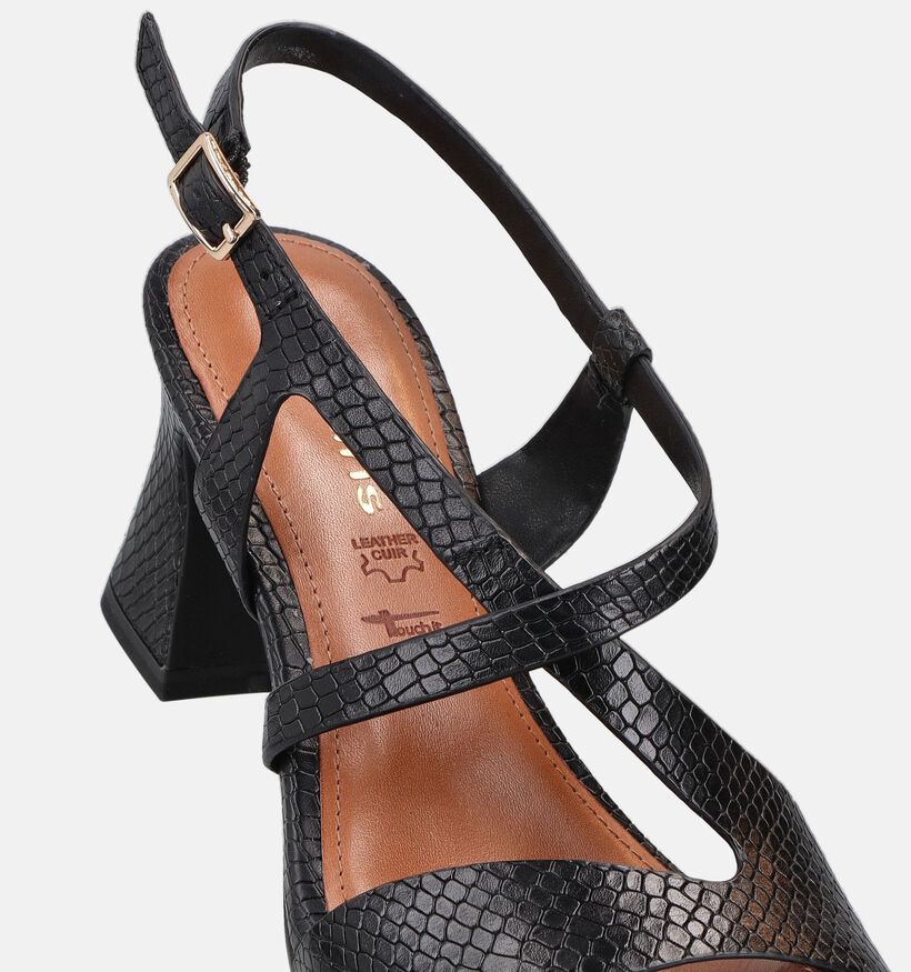 Tamaris Zwarte Sandalen met hak voor dames (371770)