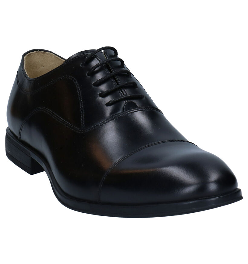 Steptronic Falcon Zwarte Veterschoenen in leer (283674)