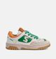 STONES and BONES Macan Ecru/Groene Sneakers voor jongens (369602) - geschikt voor steunzolen