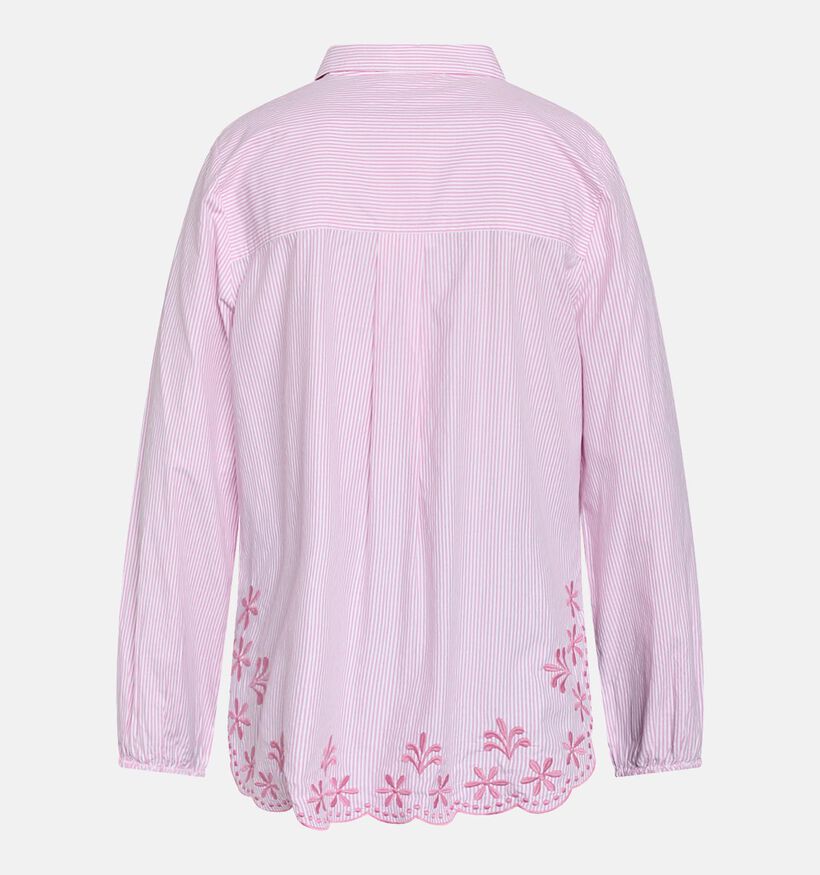 Sisters Point Istea Roze/Witte Gestreept Hemd voor dames (374890)