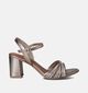Tamaris Bronzen Sandalen met blokhak voor dames (354385)