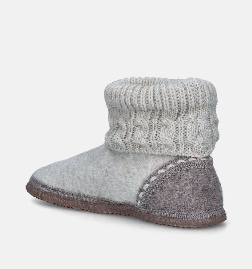 Giesswein Kiel Ecru Hoge pantoffels voor dames (349153)