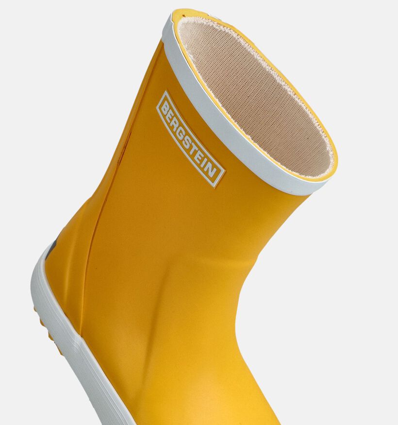 Bergstein Rainboot Bottes de pluie en Jaune pour filles, garçons (180420) - pour semelles orthopédiques