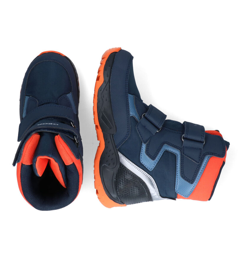 Geox Sentiero Blauwe Snowboots in stof (317627)