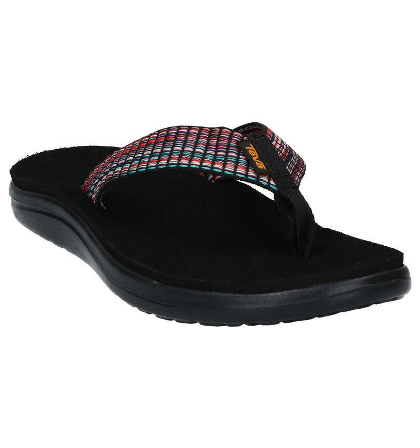 Teva Voya Flip Tongs en Noir en textile (289247)