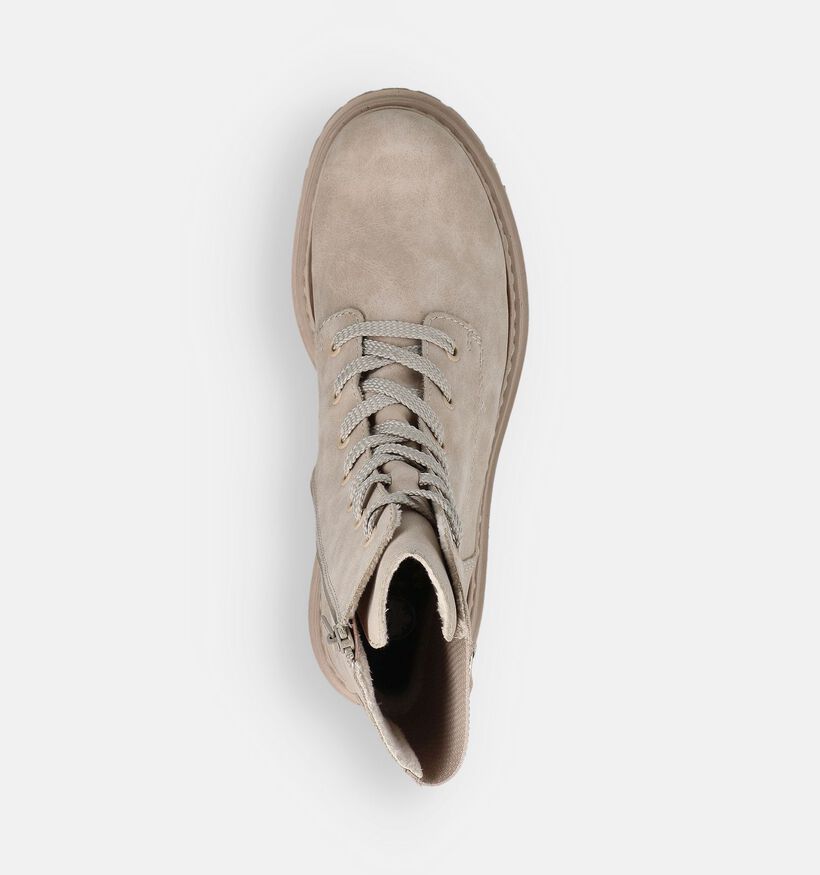 Rieker Boots à lacets en Écru pour femmes (363524)