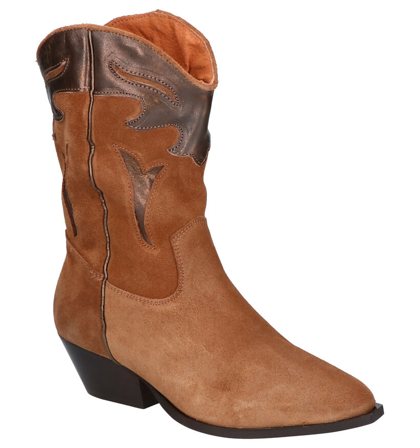 Tango Nina Bottes Western en Cognac en cuir (272690)