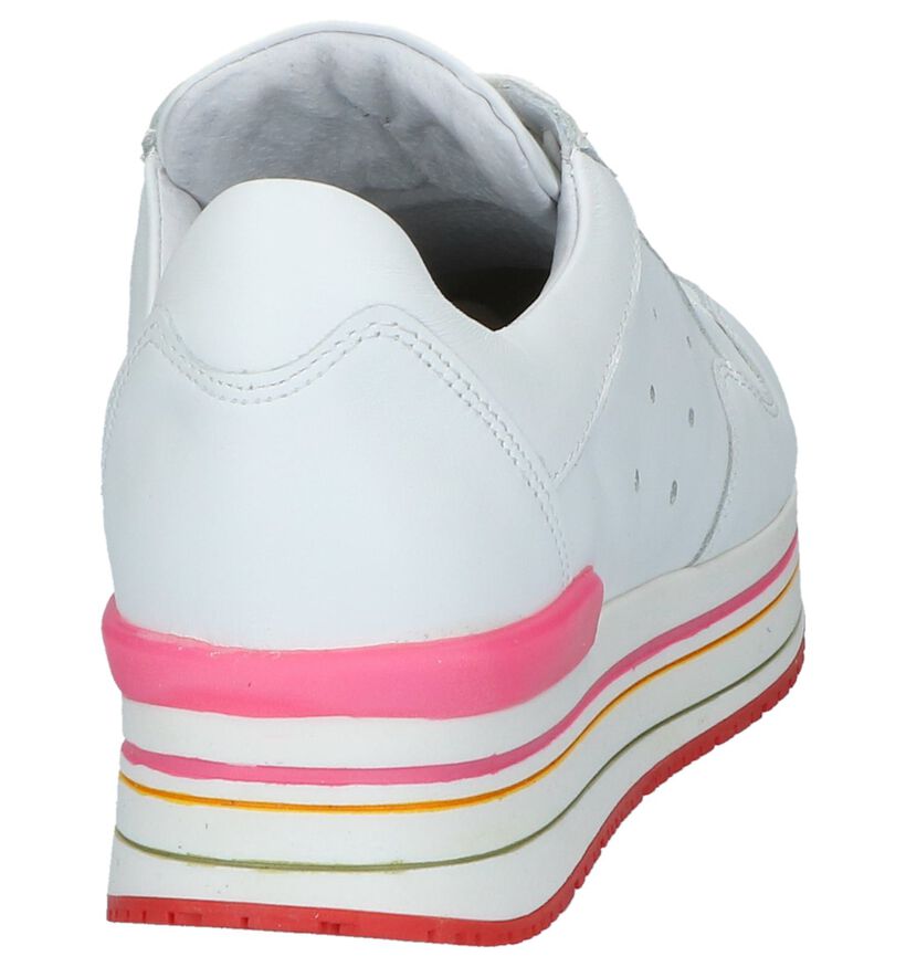 Witte Lage Geklede Sneakers Tango Marike in leer (224194)