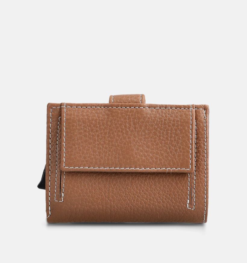 Crinkles Cognac Kaartenhouder voor dames (373854)
