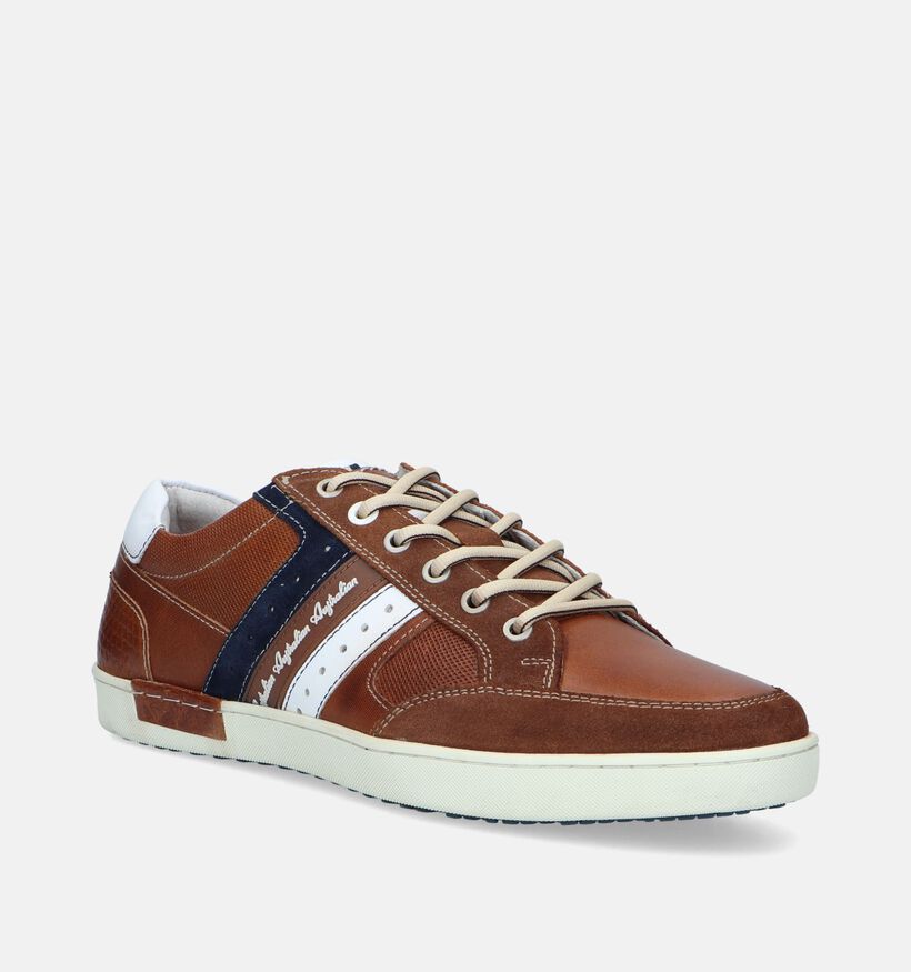 Australian Nothingham Chaussures à lacets en Cognac pour hommes (337776) - pour semelles orthopédiques