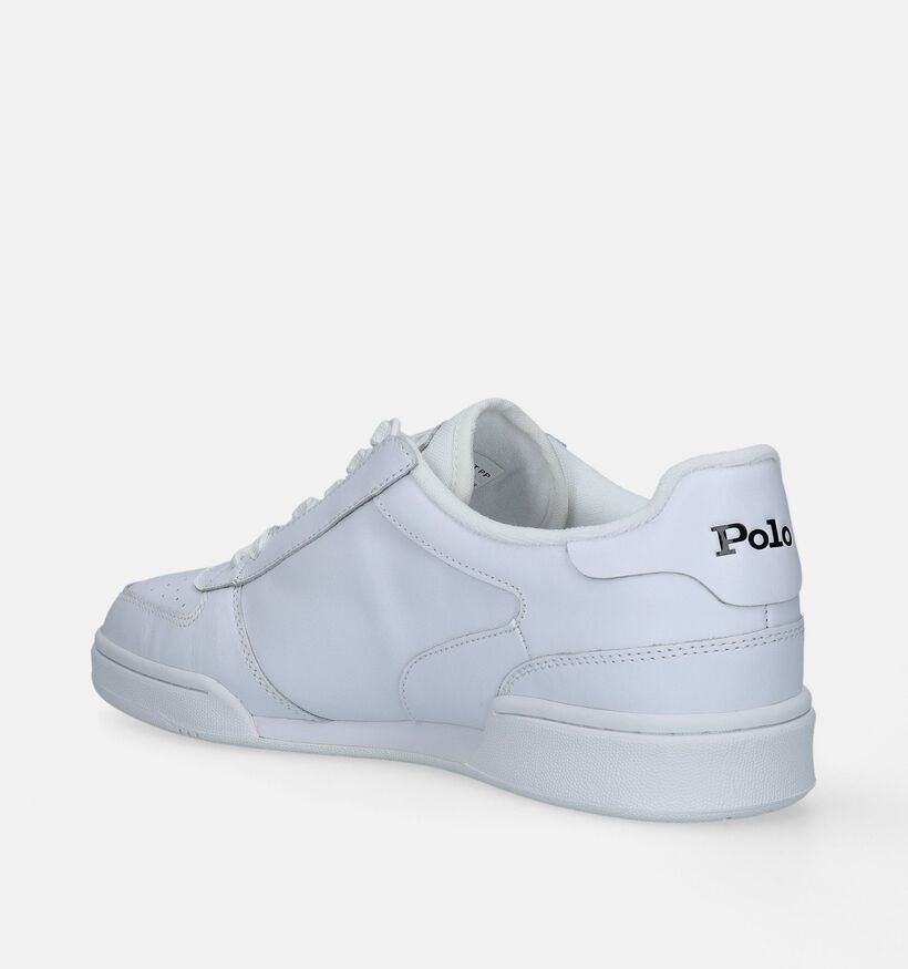Polo Ralph Lauren Polo Court Basic Witte Veterschoenen voor heren (345049) - geschikt voor steunzolen