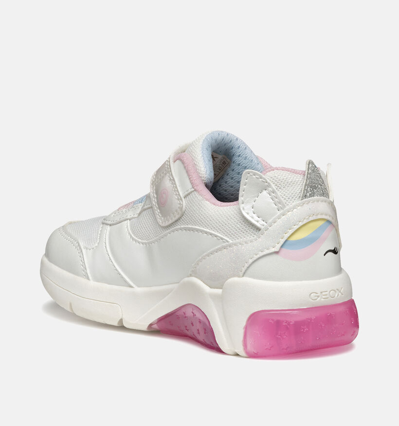 Geox Fadinlight Witte Sneakers voor meisjes (356427) - geschikt voor steunzolen
