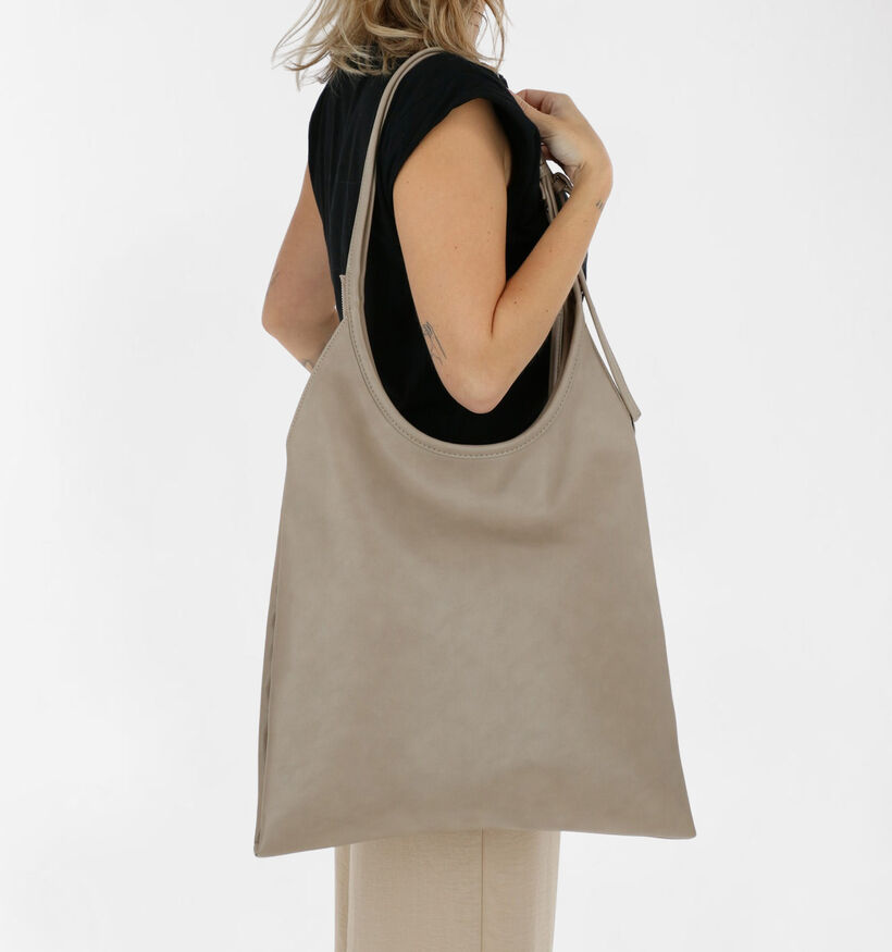 Keddo Sac à bandoulière en Beige en simili cuir (284234)