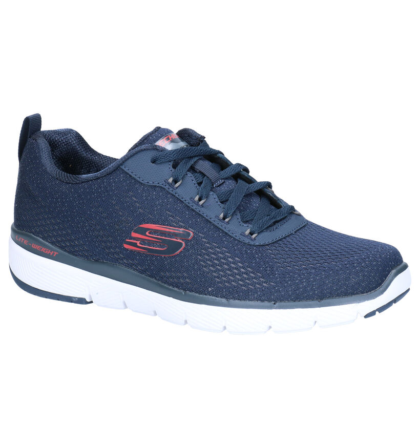 Skechers Flex Advantage Zwarte Sneakers in stof (287107)