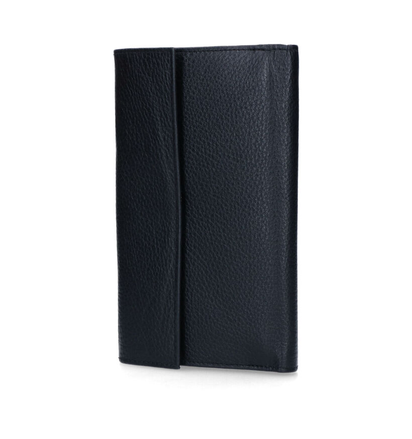 Crinkles Zwarte Overslagportemonnee voor dames (340498)