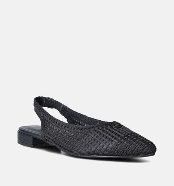 Valentina Chaussures plates Noir/Beige/Rouge