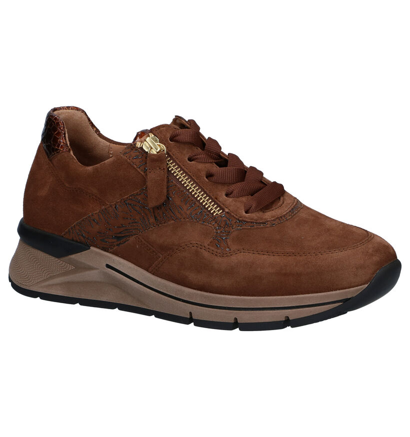 Gabor OptiFit Chaussures à lacets en Brun en nubuck (297378)