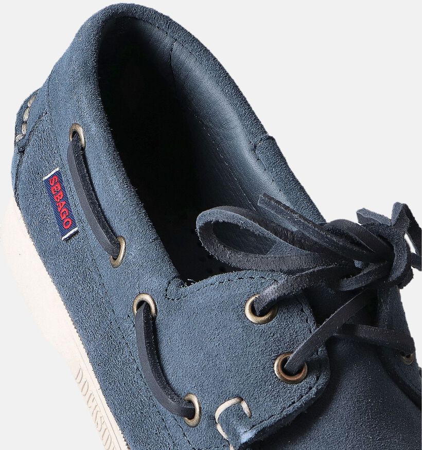 Sebago Portland Flesh out Chaussures bateau en Bleu pour femmes (353689)