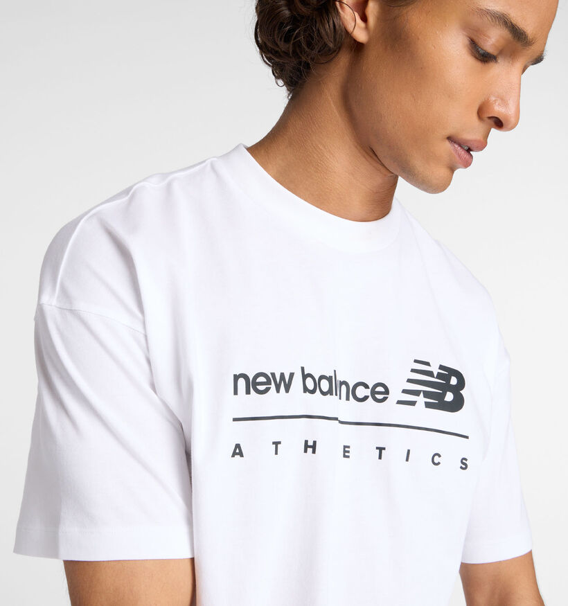 New Balance Witte T-Shirt voor heren (362063)